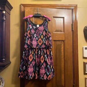New, Never Worn, Girls Gymboree Cotton Print Dress.  Sleeveless Sz. 8.